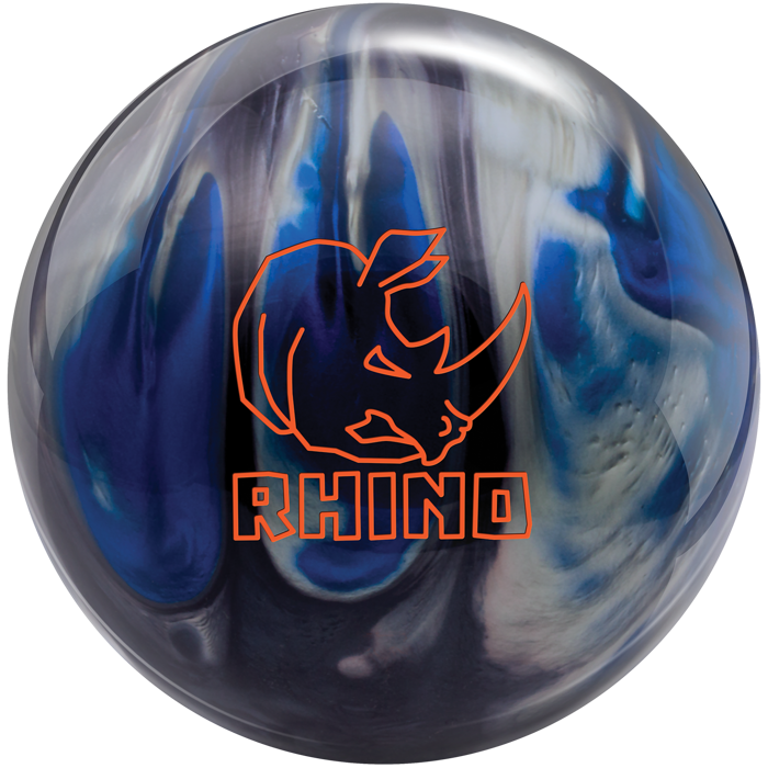 Rhino Black Blue Silver bowling ball-1