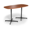 Center Stage Bar Height Super Elliptical Table. Oiled Cherry with Black Weldment-2