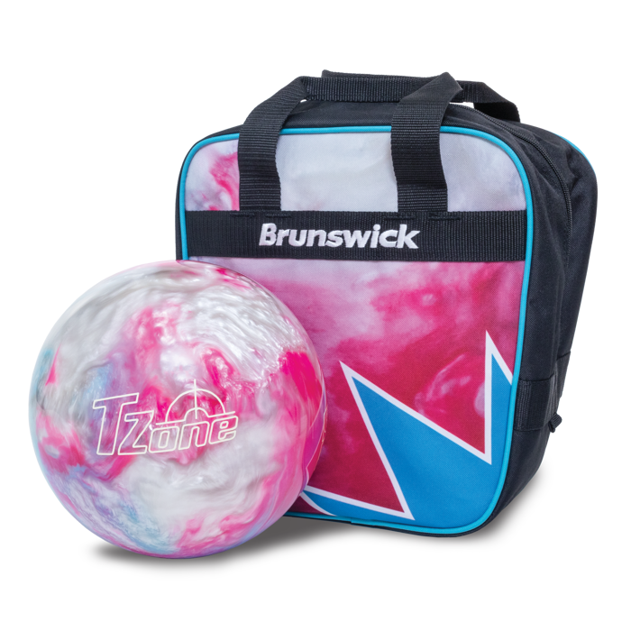 Brunswick Spark Frozen Bliss single tote with Frozen Bliss bowling ball-2