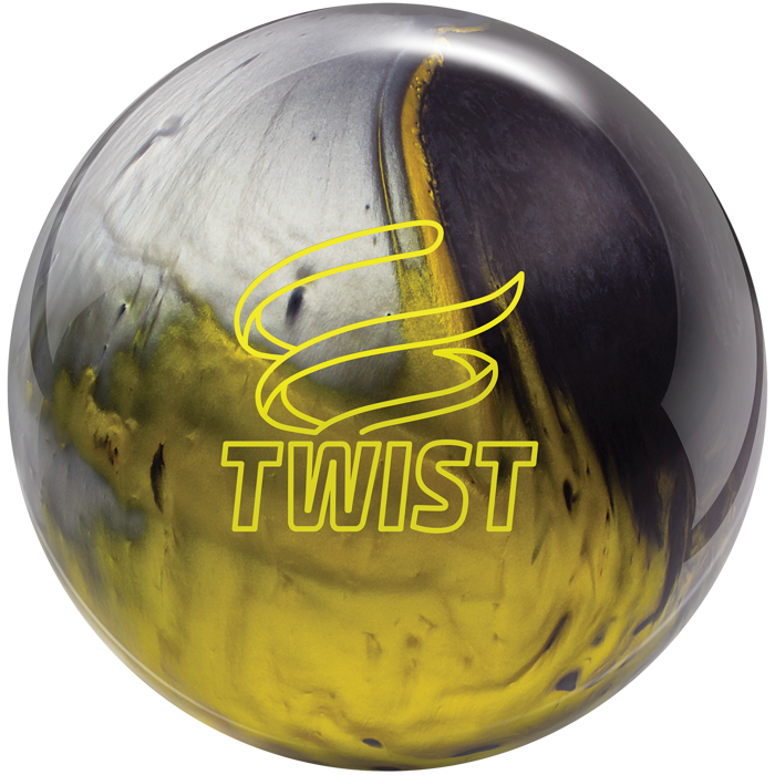15lb Brunswick Twist Black/Gold/Silver Pearl Reactive Bowling Ball NEW 