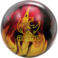 Rhino Red Black Gold bowling ball-1