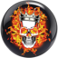 Viz-A-Ball Flaming Skull-1