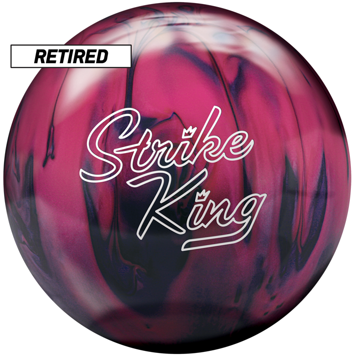 10-Pound Brunswick Strike King Bowling Ball Purple//Pink Pearl