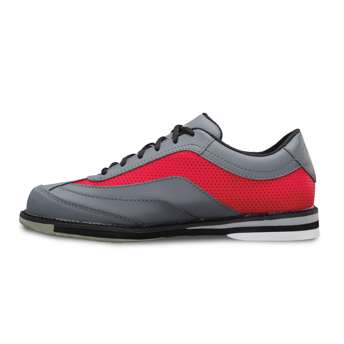 Brunswick Rampage Grey/Red Mens Right Handed Bowling Shoes Interchangeable 