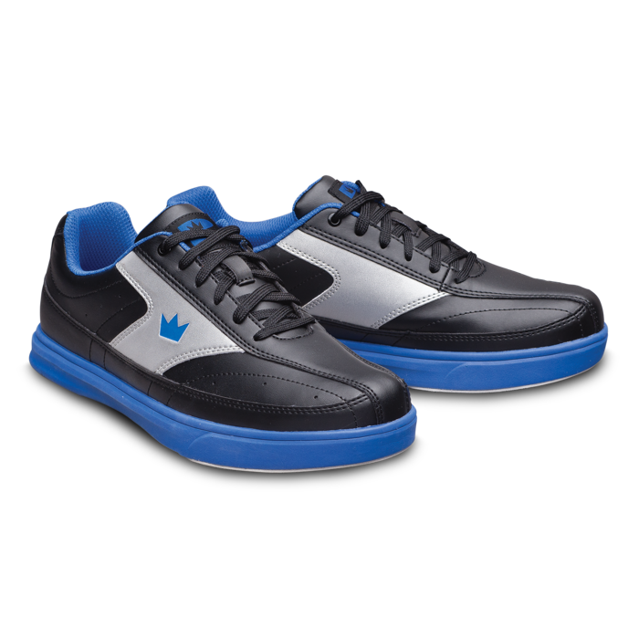 Mens Brunswick RENEGADE Bowling Shoes Black/Blue Sizes 6-15 