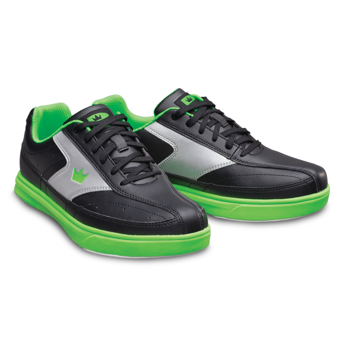 Black/Neon Green Brunswick Youth Renegade Bowling Shoes