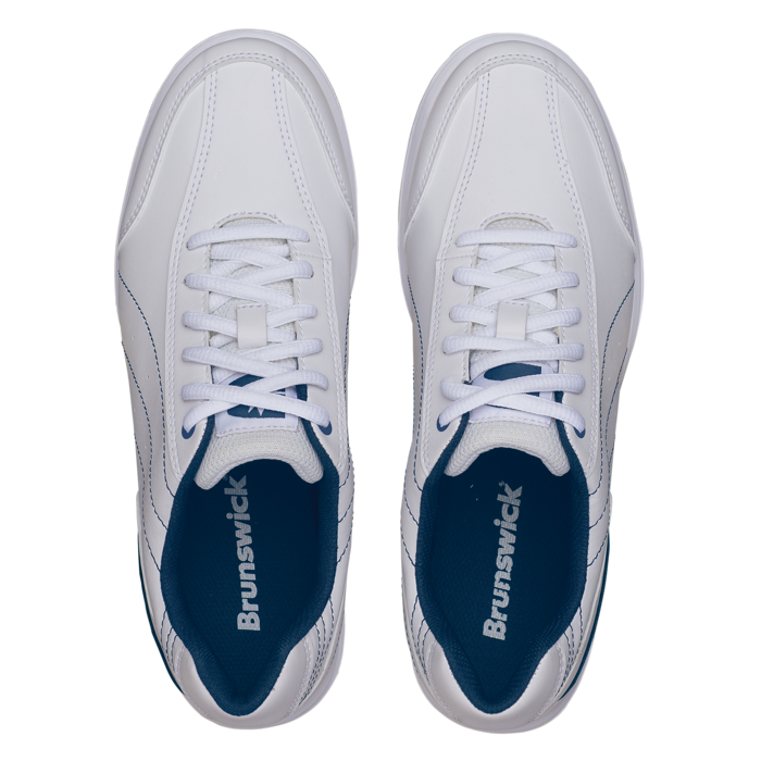 Brunswick Ladies Mystic Bowling Shoes White/Navy Wide 