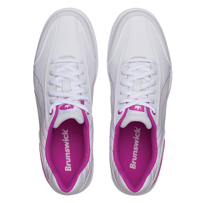 Brunswick Ladies Mystic Bowling Shoes White//Fuschia