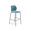 Center Stage Barstool. Grayblue Plastic Center Stage Barstool with Black Weldment-1