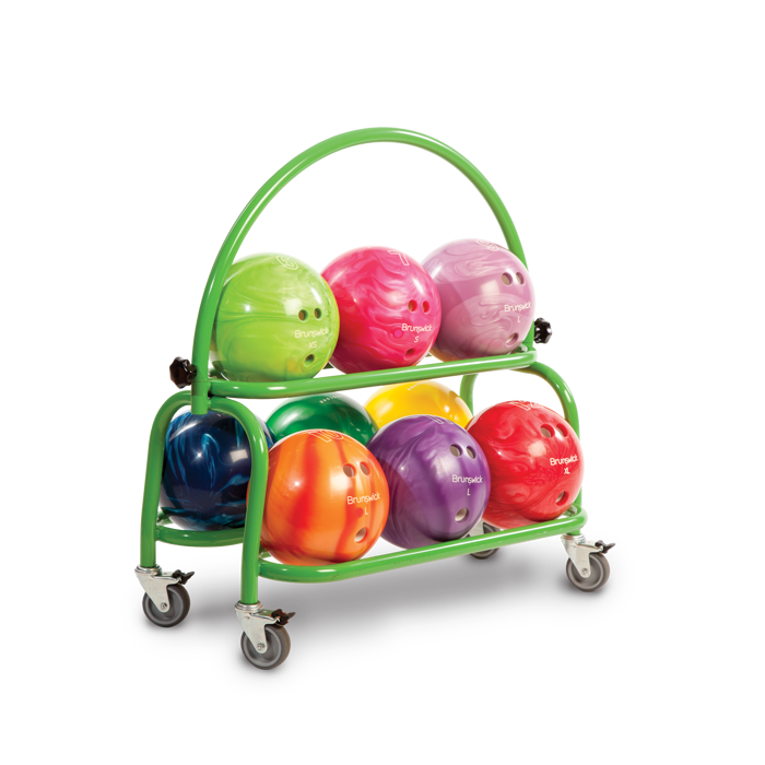 2 Tier Ball Cart. Green-1