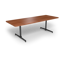 Center Stage, table-height, rectangular table. Oiled cherry & black weldment.-2