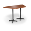 Center Stage, Trapezoid, Bar Height Table. Oiled Cherry & Black Weldment-1