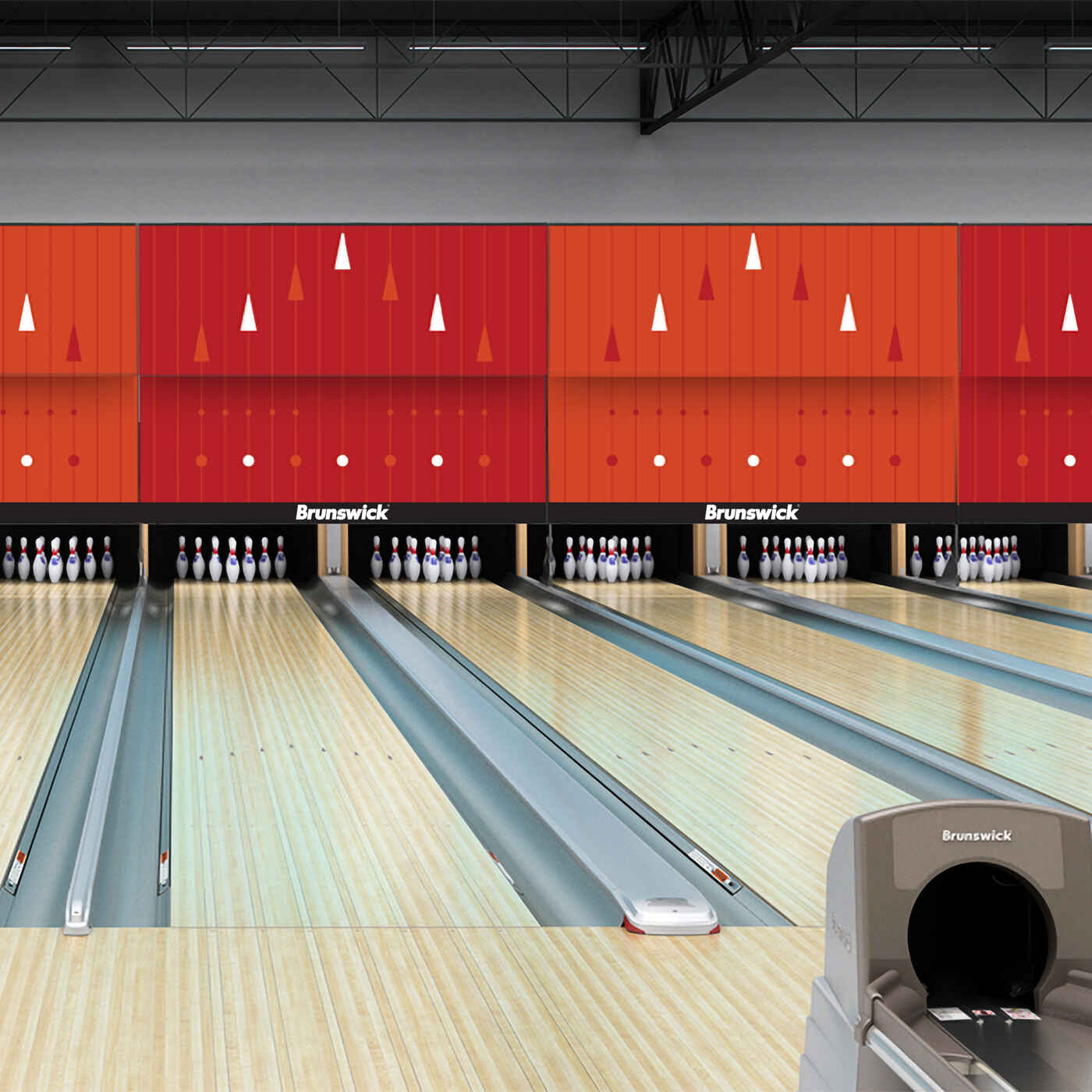 Lane Markers Brunswick Bowling