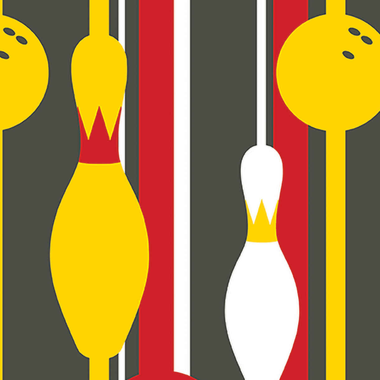 Pinstripes Brunswick Bowling