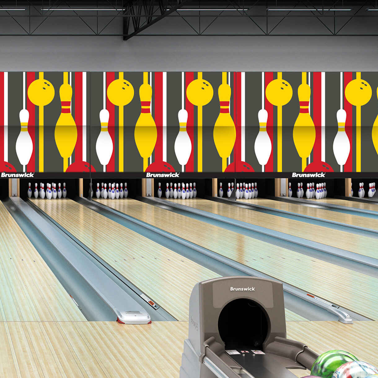 Pinstripes Brunswick Bowling