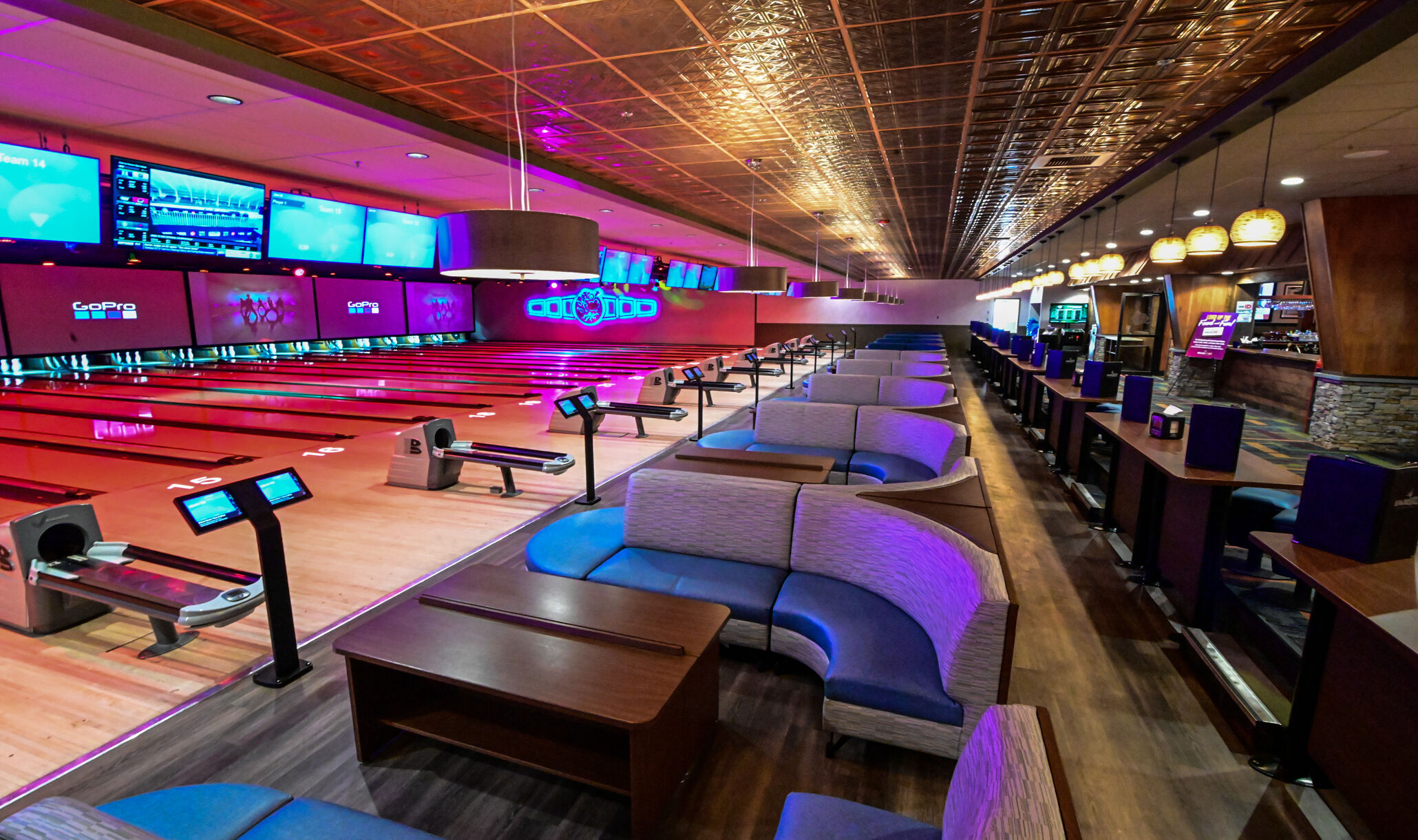 Spare Time - Colchester, VT - Bowling Area Seating-2