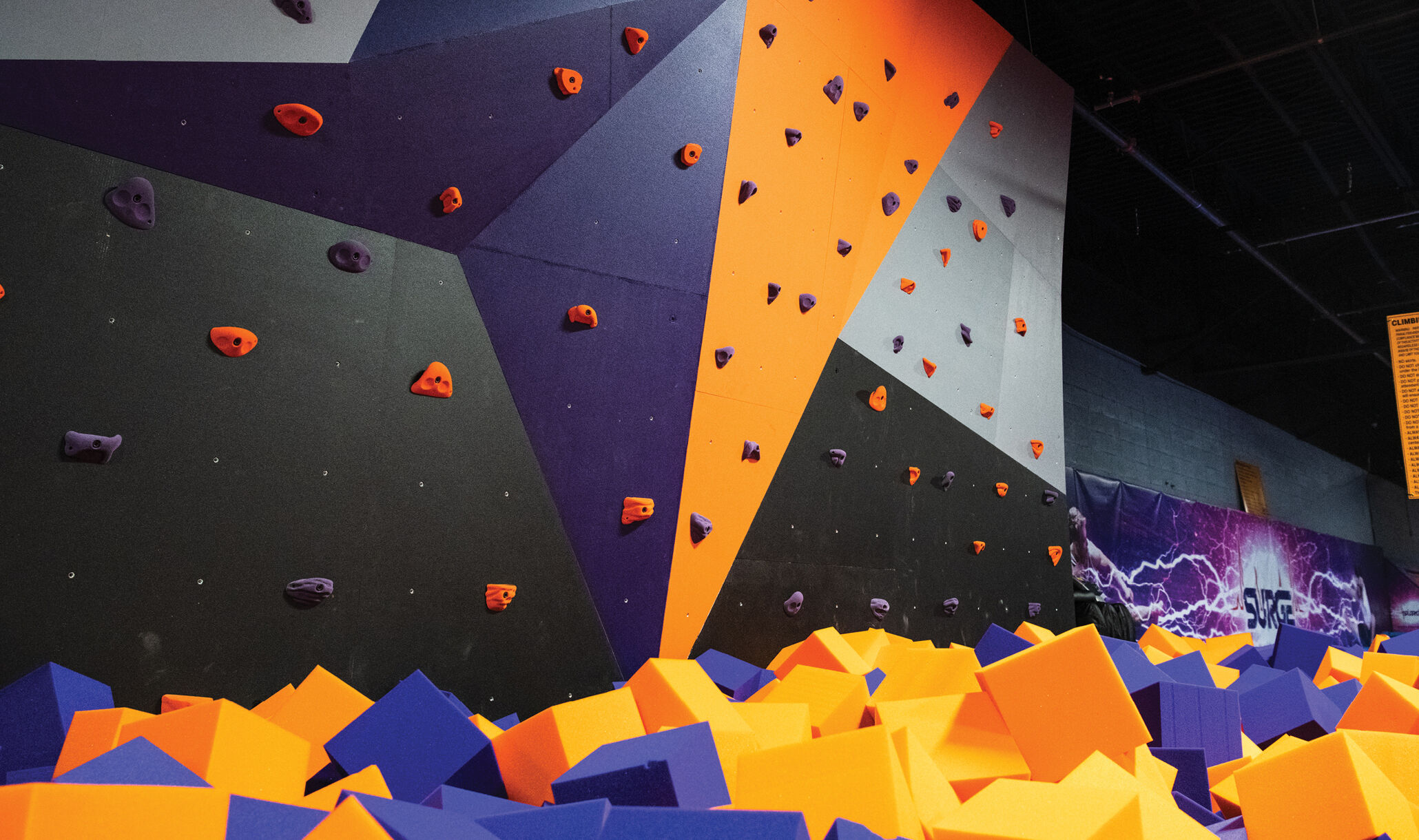 Surge Entertainment, Lafayette LA - Climbing Wall-2