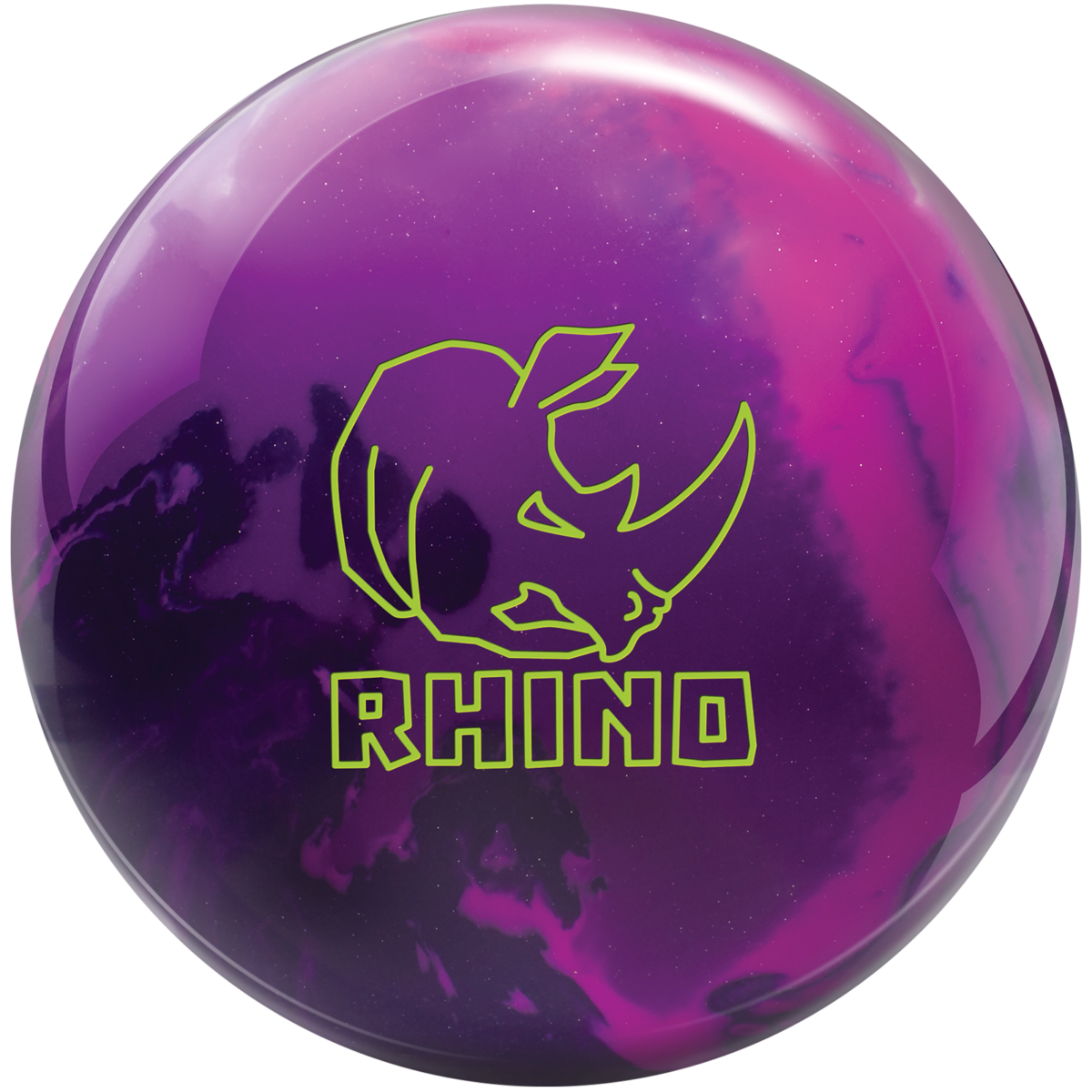 Brunswick Rhino Reactive PRE-DRILLED Bowling Ball Metallic Blue/Black 