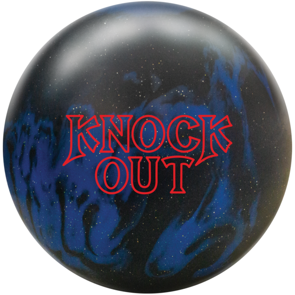 Knock Out Black and Blue Bowling Ball