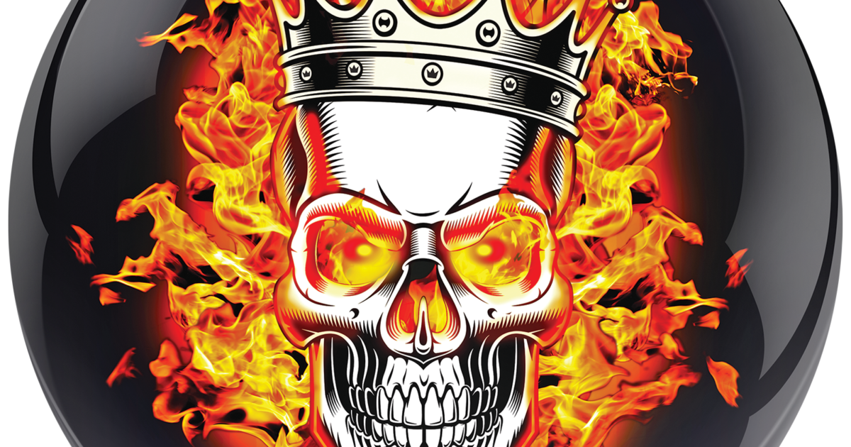 Flaming Skull Bowling Jersey