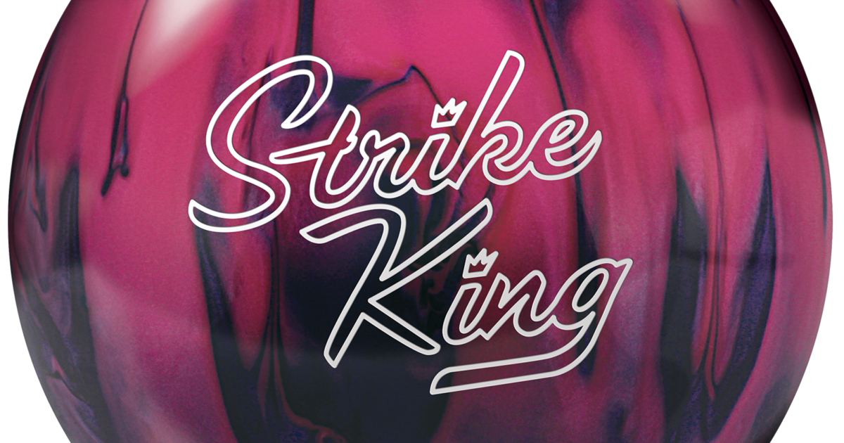 10-Pound Brunswick Strike King Bowling Ball Purple//Pink Pearl