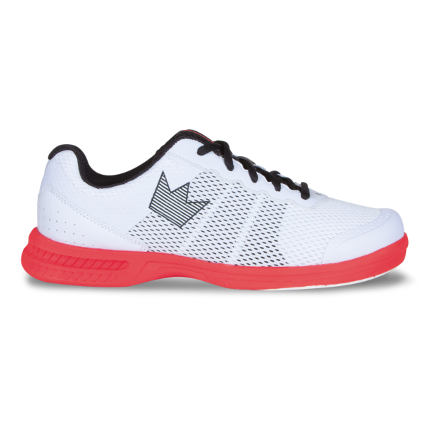 Side view of the White and Red Fuze shoe