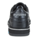 Heel view of the Men's Black Team Brunswick shoe, for Men's Team Brunswick - Black (thumbnail 5)