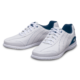 Pair of White and Navy Blue Mystic shoes facing left, for Mystic - White / Navy (thumbnail 6)