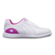 Side view of the White and Fuchsia Mystic shoe, for Mystic Youth White / Fuchsia (thumbnail 1)