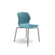 Center Stage Table Height Chair. Grayblue Plastic Bucket Seat with with Black Weldment, for Table Height Chair - Plastic Bucket (thumbnail 1)