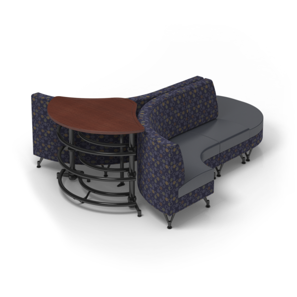 Center Stage Lounge with Ball Rack. Amuse Admiral & Imperial Blue