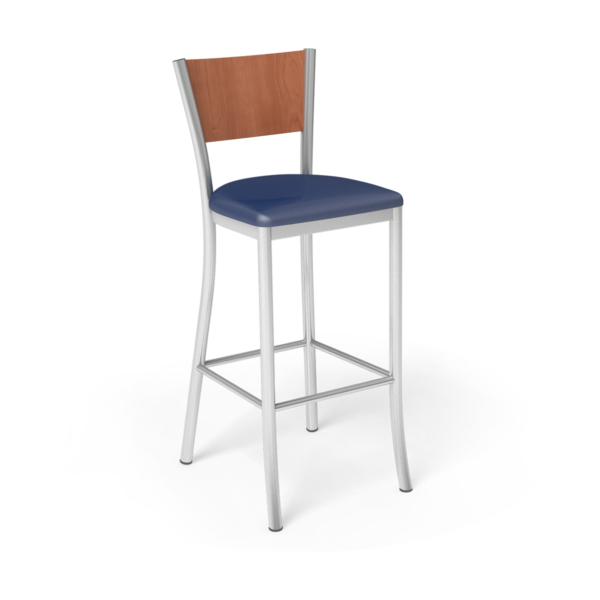 Center Stage Artisan Barstool.  Royal Oiled cherry Silver