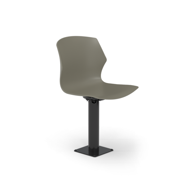Center Stage - Fixed Plastic Seat.  Color: Sandy with Black leg.