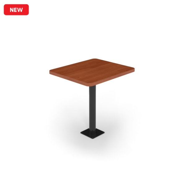 NEW Center Stage Onlane Dining Table. Oiled Cherry Top & Black Legs. 30x26