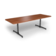Center Stage, table-height, rectangular table. Oiled cherry & black weldment., for Rectangle Table Height Table (thumbnail 2)