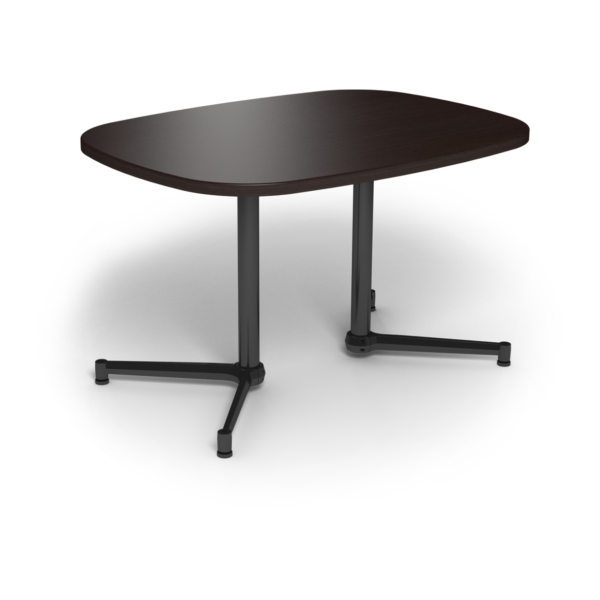 Center Stage, Super Elliptical Table Height Table, Witchcraft & Black Weldment