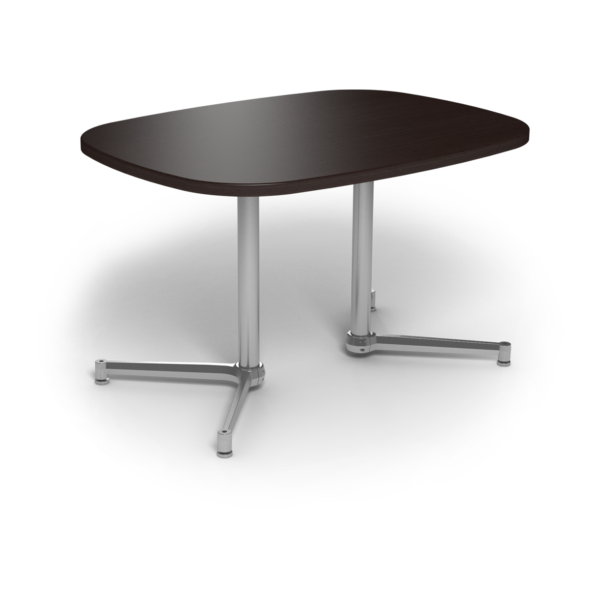 Center Stage, Super Elliptical Table Height Table, Witchcraft & Silver Weldment