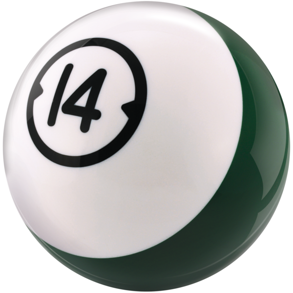 Billiards House Ball number 14 fourteen pound