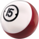 Billiards House Ball Number 15 Fifteen pound, for Billiards House Balls (thumbnail 1)